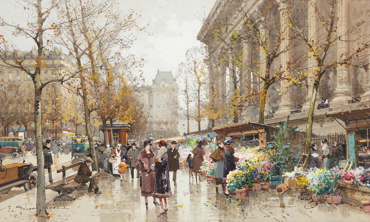 la Madeleine Eugene Galien Parisian Oil Paintings